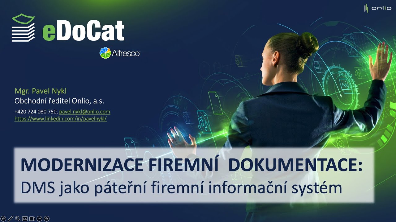 Webinář 25. 9. 2025: MODERNIZACE FIREMNÍCH DOKUMENTŮ: DMS jako páteřní firemní informační systém