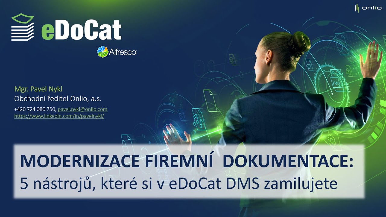 Webinář 22. října 2024: Modernizace firemní dokumentace - 5 nástrojů, které si v eDoCatu zamilujete